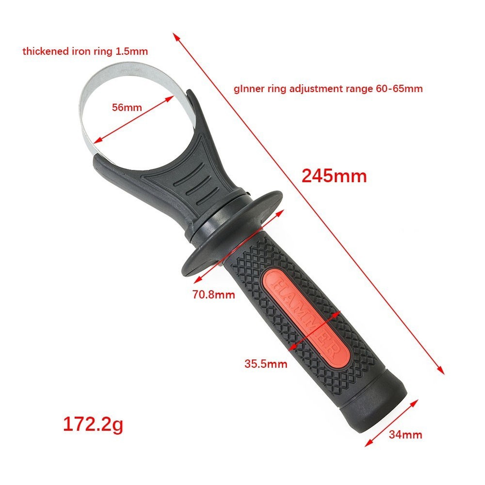 Thickened Adjustable Hammer Drill Handles For Rotating Electric Tool Spare Part