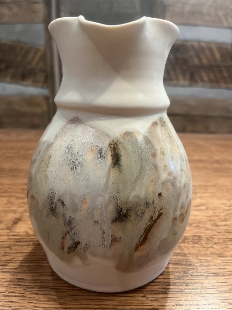 Handcrafted Studio Pottery Pitcher Signed By Artist