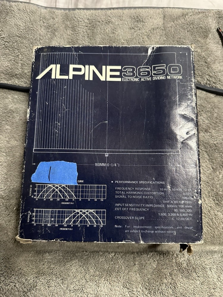 ALPINE Electronic Active Dividing Network Model 3650 Old School