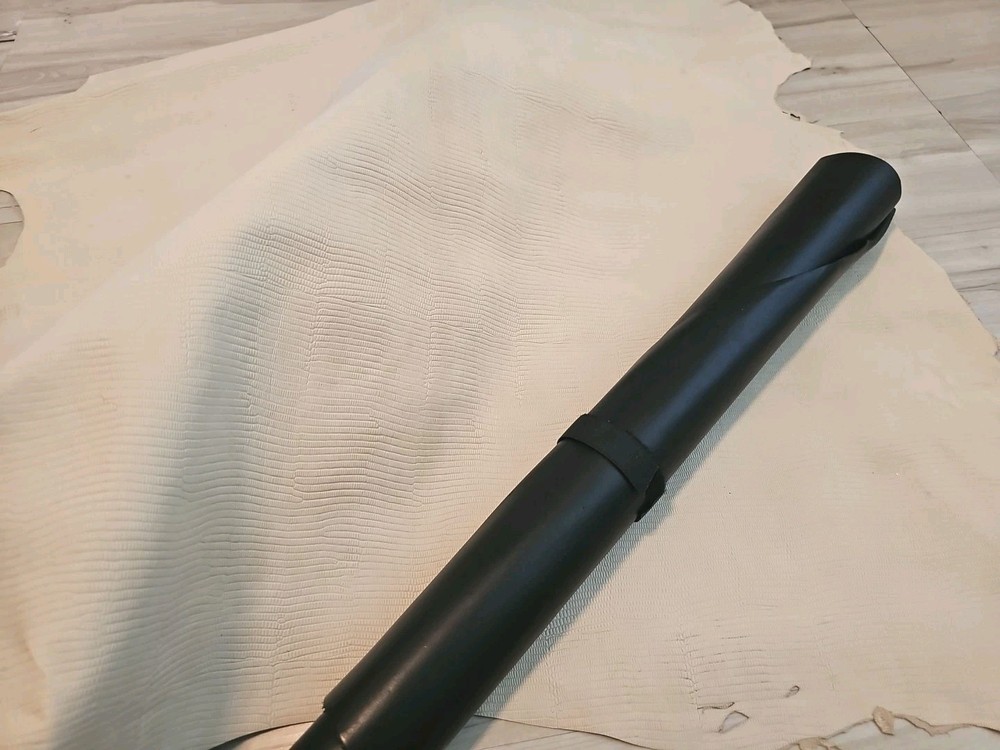 OFF-WHITE LIZARD EMBOSSED SHEEPSKIN LAMBSKIN LEATHER HIDE PANEL,SHEET, SQUARE