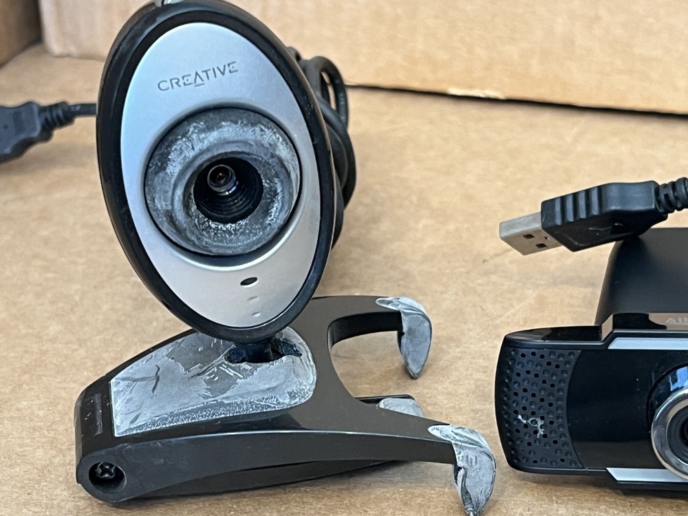 LOT of 5x Assorted Web Cam WebCam Creative Logitech Adesso Soomfon