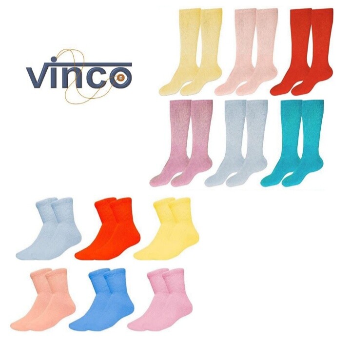 6 Pairs Women's Diabetic Ankle Crew Socks Circulatory Cushion Cotton Size 9-11