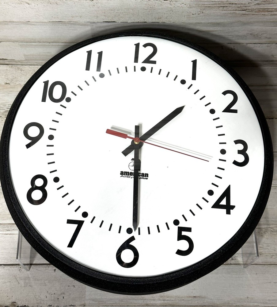 American All Sync Plus Clock U54BHAA404 12" Clock New