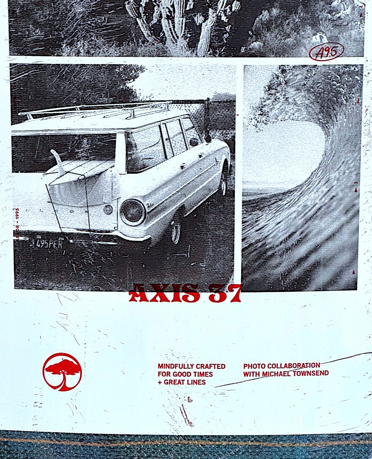 Photo Axis 37” ARBOR 2021 Performance Longboard Deck - 8.5" Photo Collection