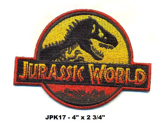 JURASSIC PARK RED & YELLOW PATCH - JPK17