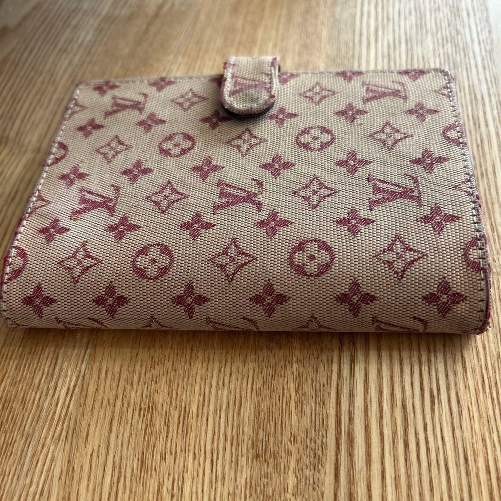 LOUIS VUITTON Monogram Agenda PM Notebook Cover Authentic Red R20912