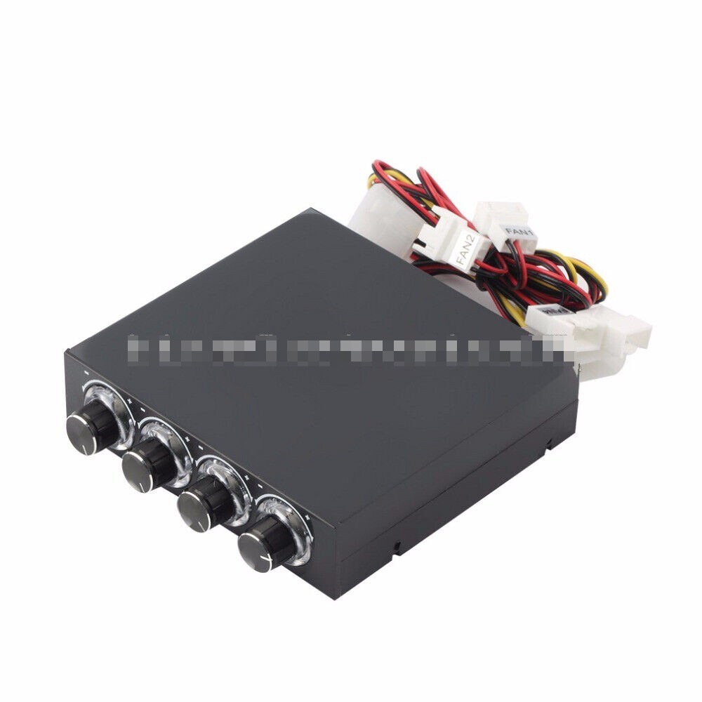 1pcs 3.5 inch PC HDD CPU 4 Channel Fan Speed Controller Led Cooling Front Panel