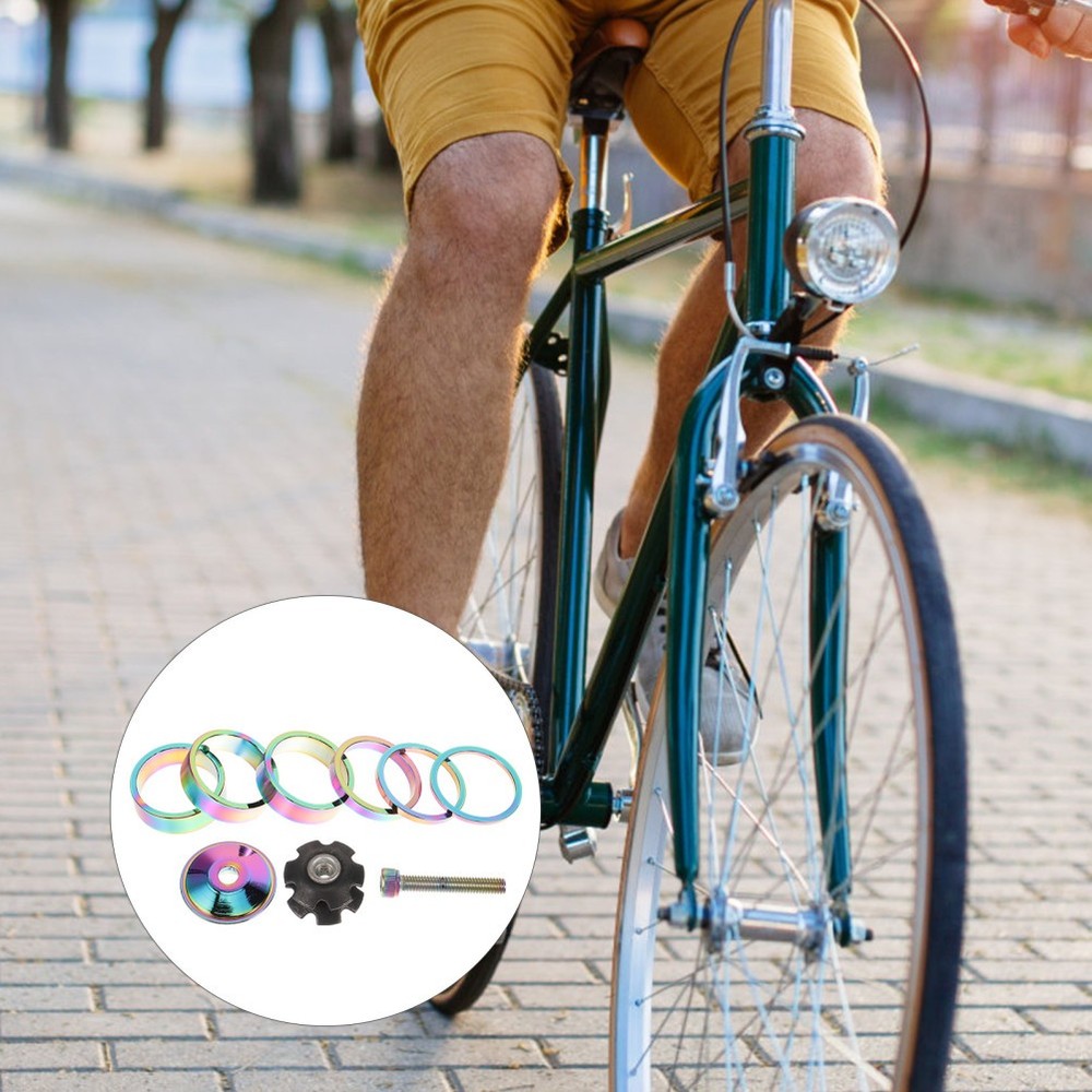 Replaceable Headset Gasket Bike Front Fork Conical Stem Spacers Bicycle Supply
