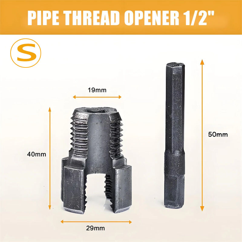 Integrated Internal & External Pipe Threading-Tool, PVC Pipe Threader Kit US