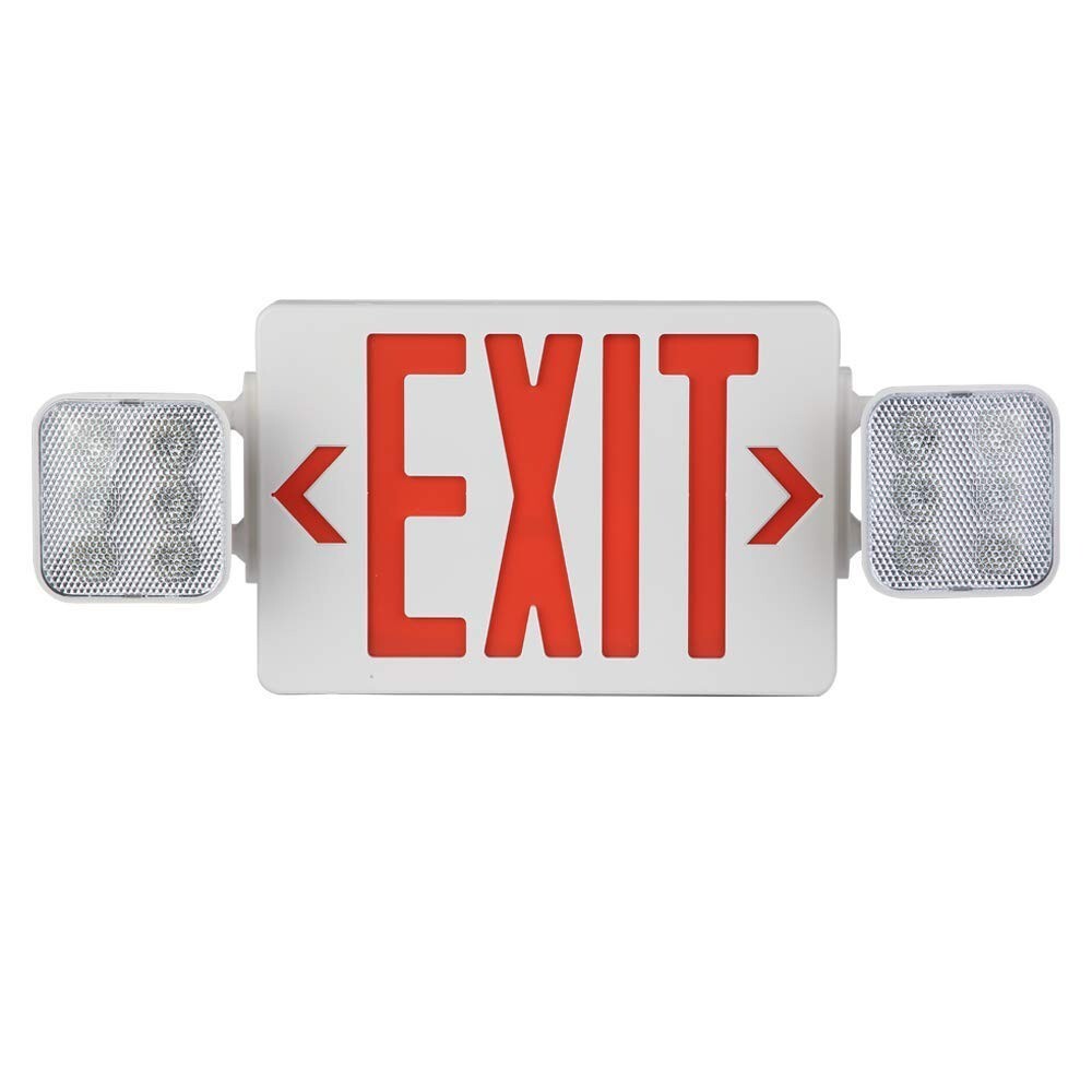 Emergency Light Exit Sign Exit Combo with Battery Back Amazon Commercial