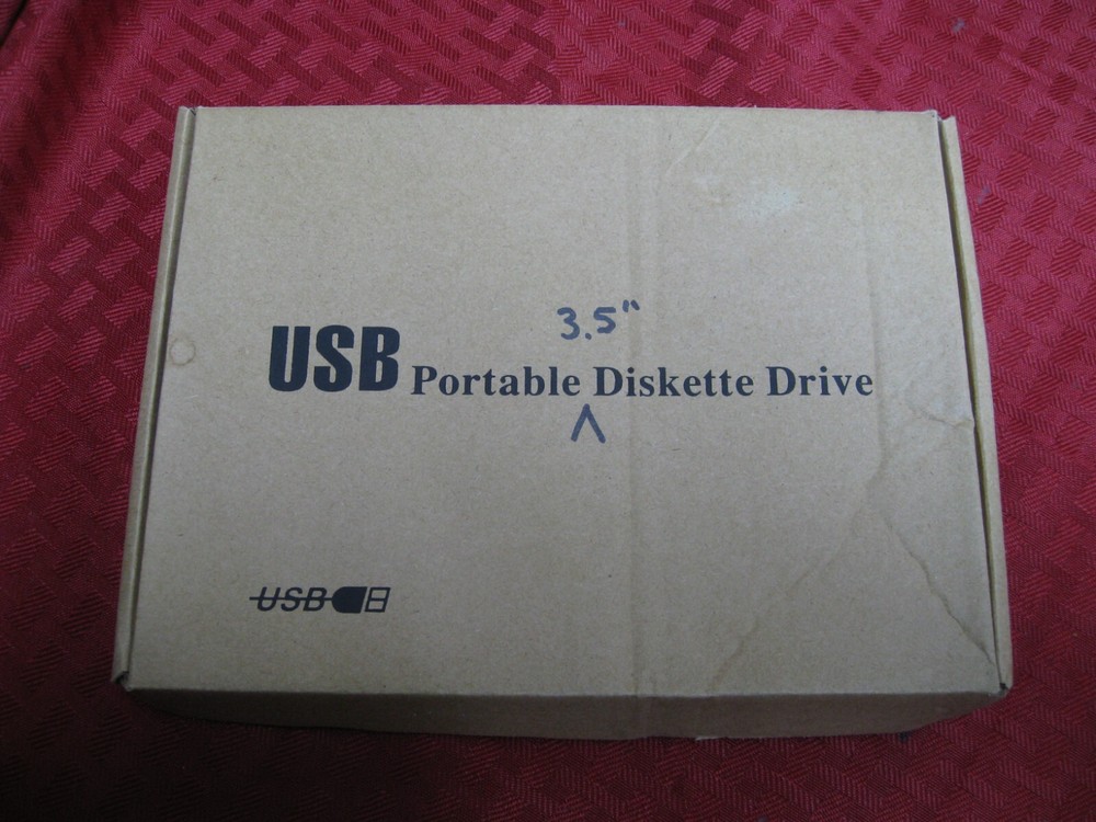 USB Floppy Disk Reader Drive, 3.5”External Portable 1.44 MB Diskette Drive