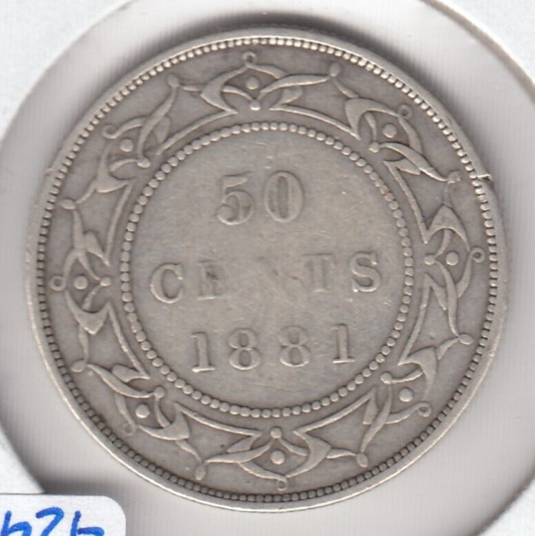 1881 Newfoundland Fifty Cent   C6