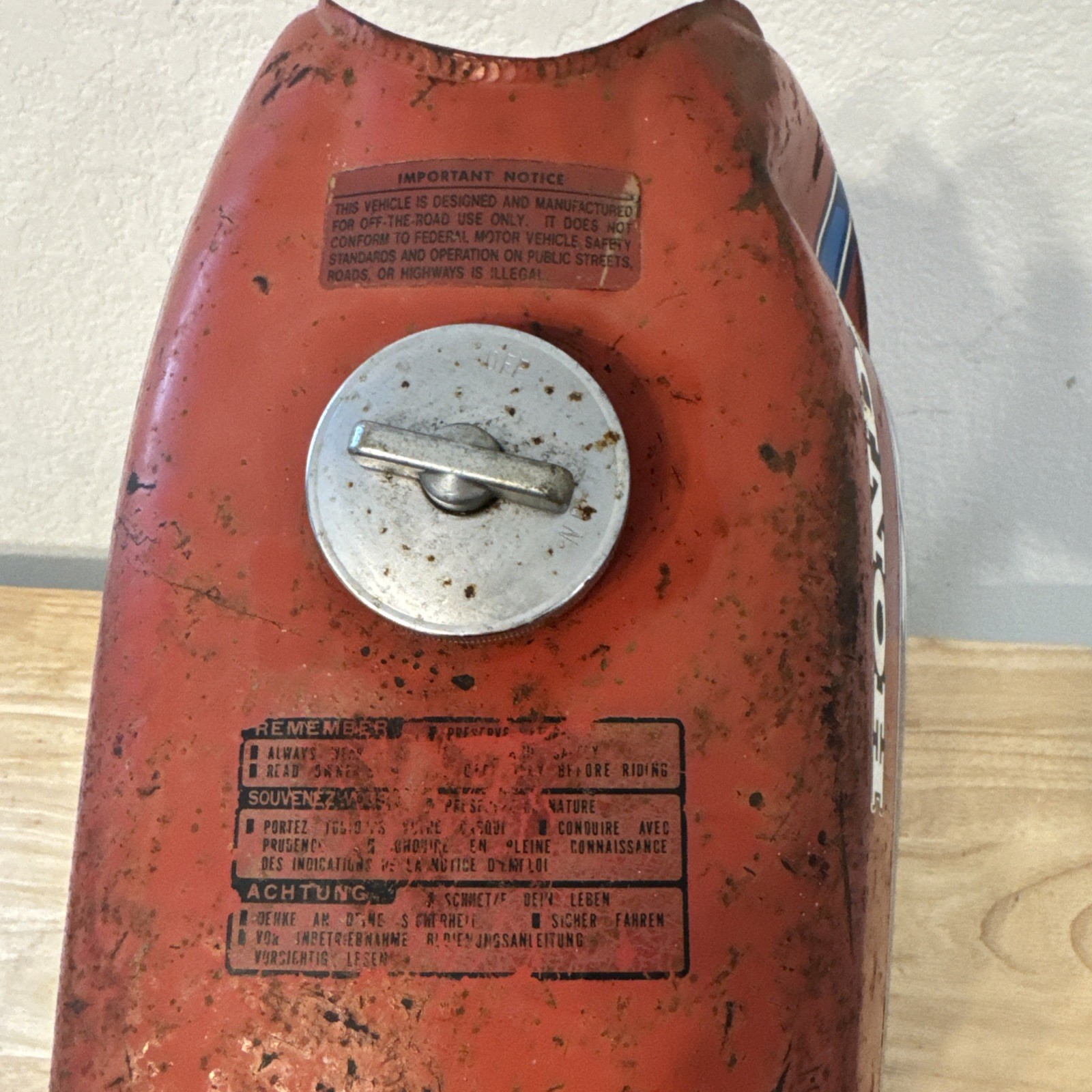 Honda ATC70 Gas Fuel Tank OEM ATC 70 Cap Included Needs Repair
