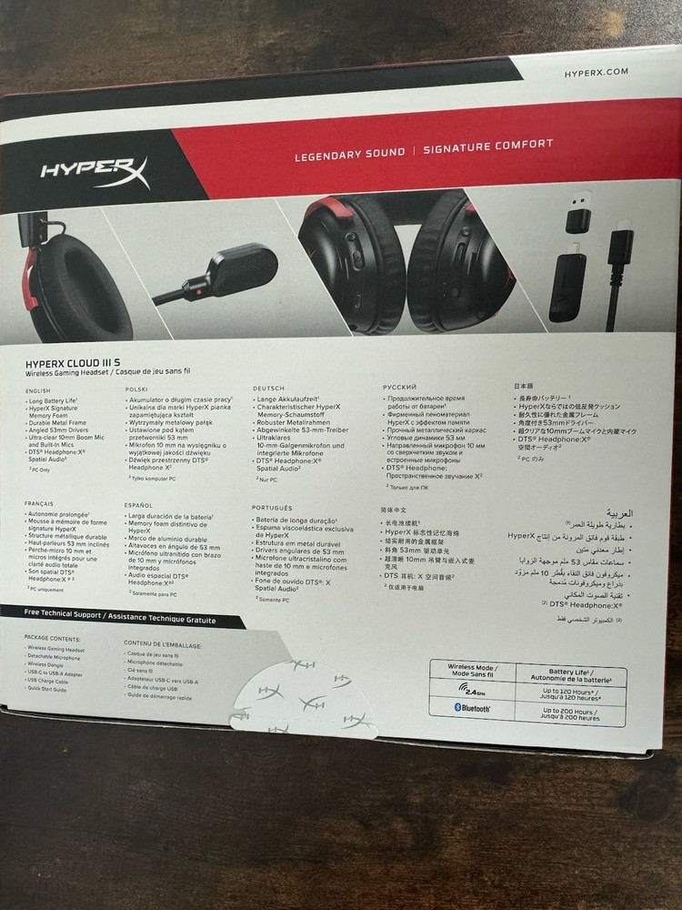 HyperX Cloud III S Wireless Gaming Headset - NEW SEALED!