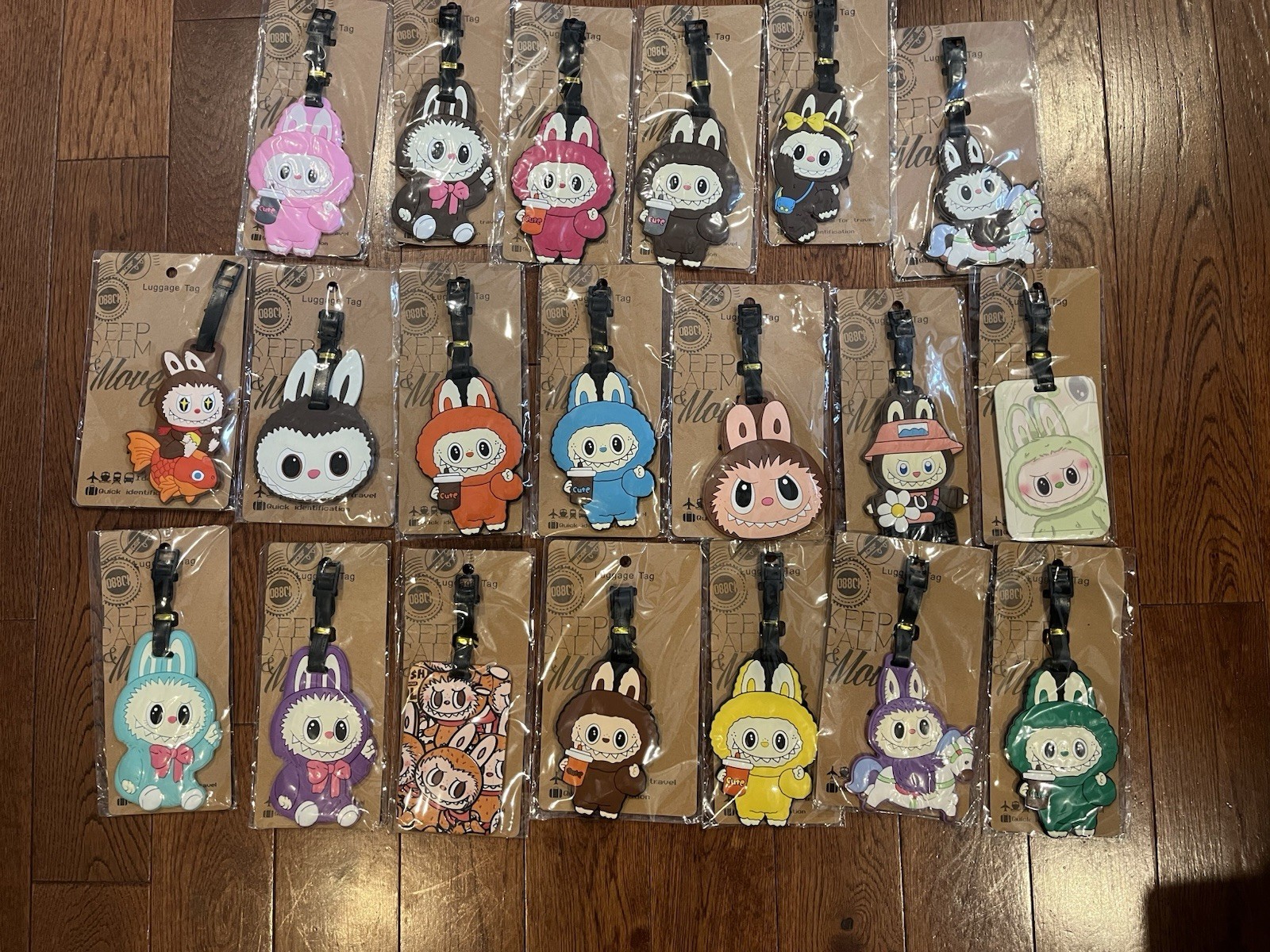 LABUBU  BOOKBAG, LUGGAGE, KNAPSACK TAG HOLDER