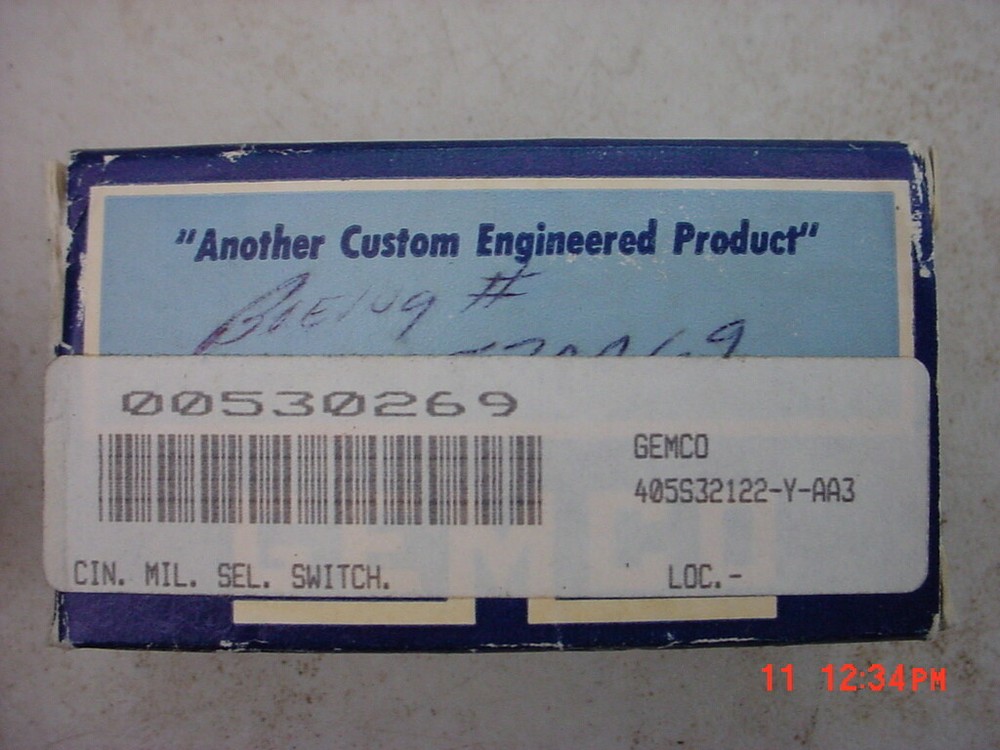 GEMCO 405S32122YAA3 Switch