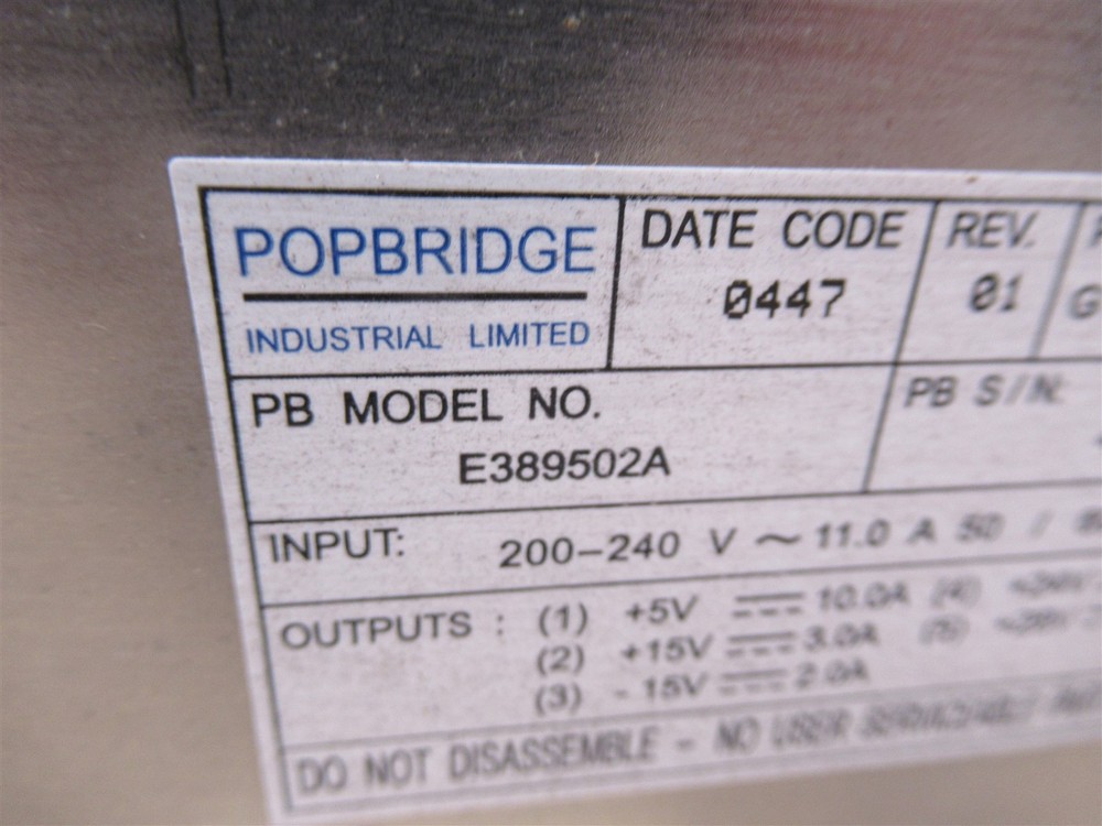 Popbridge E389502A Power Supply Module for Agilent LC / MSD SL