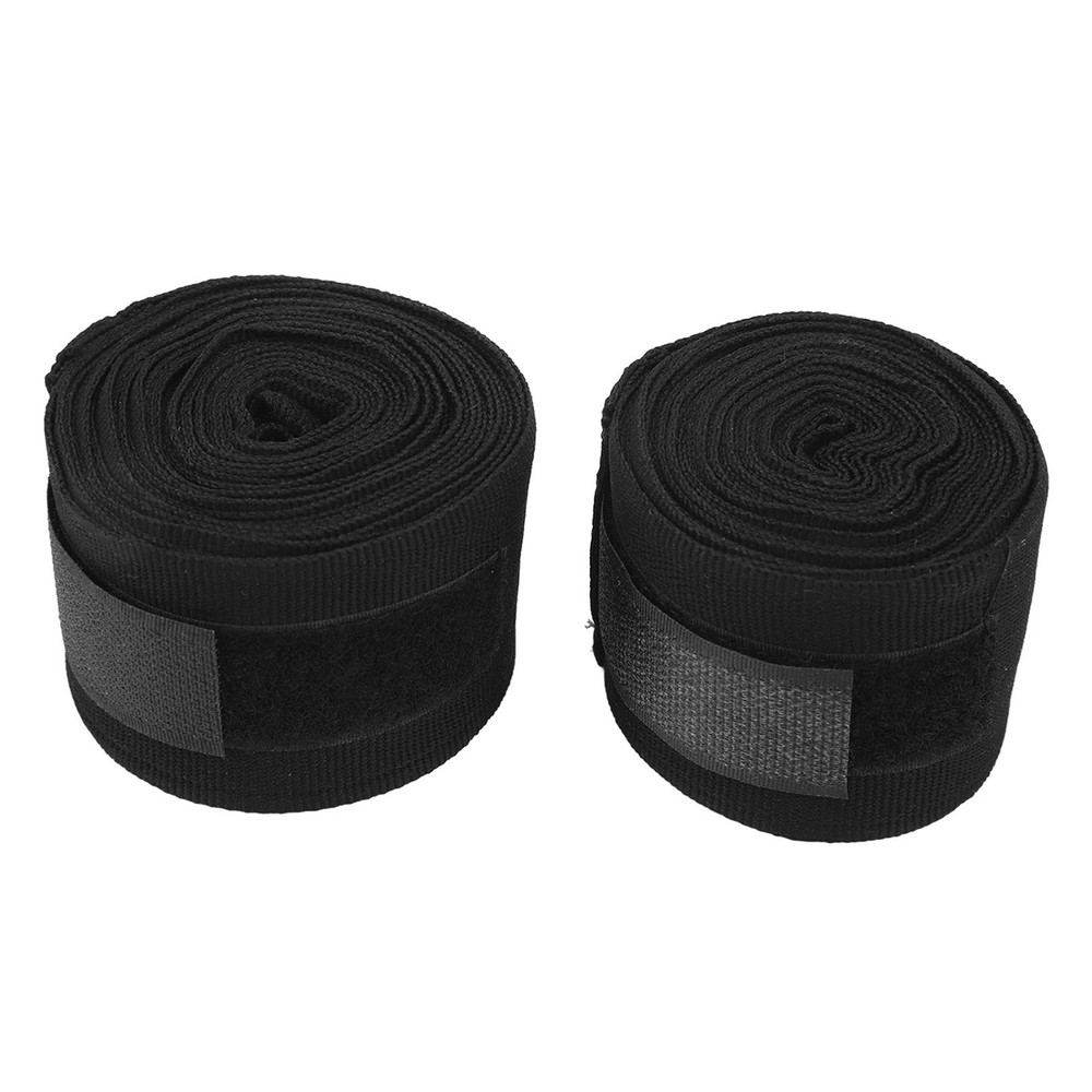 2pcs Boxing Handwraps 5m Quick Drying Hook Loop Black