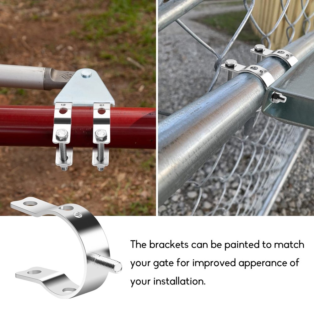 Universal Tube Bracket Kit for Automatic Gate Opener System, Suitable for