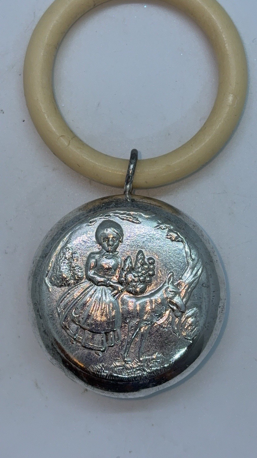 Vintage Silverplate Baby Rattle