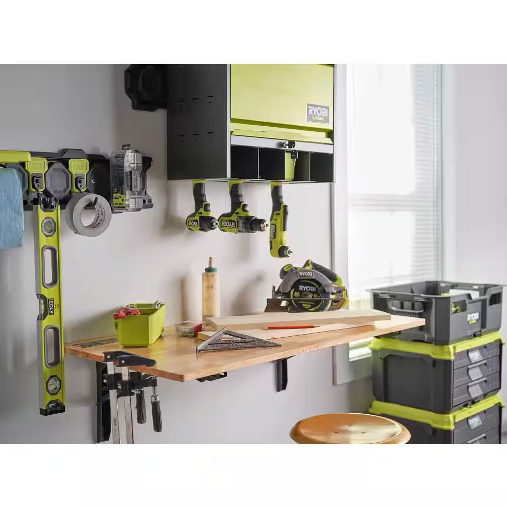 Stowaway Wall Mounted Folding Workbench Table