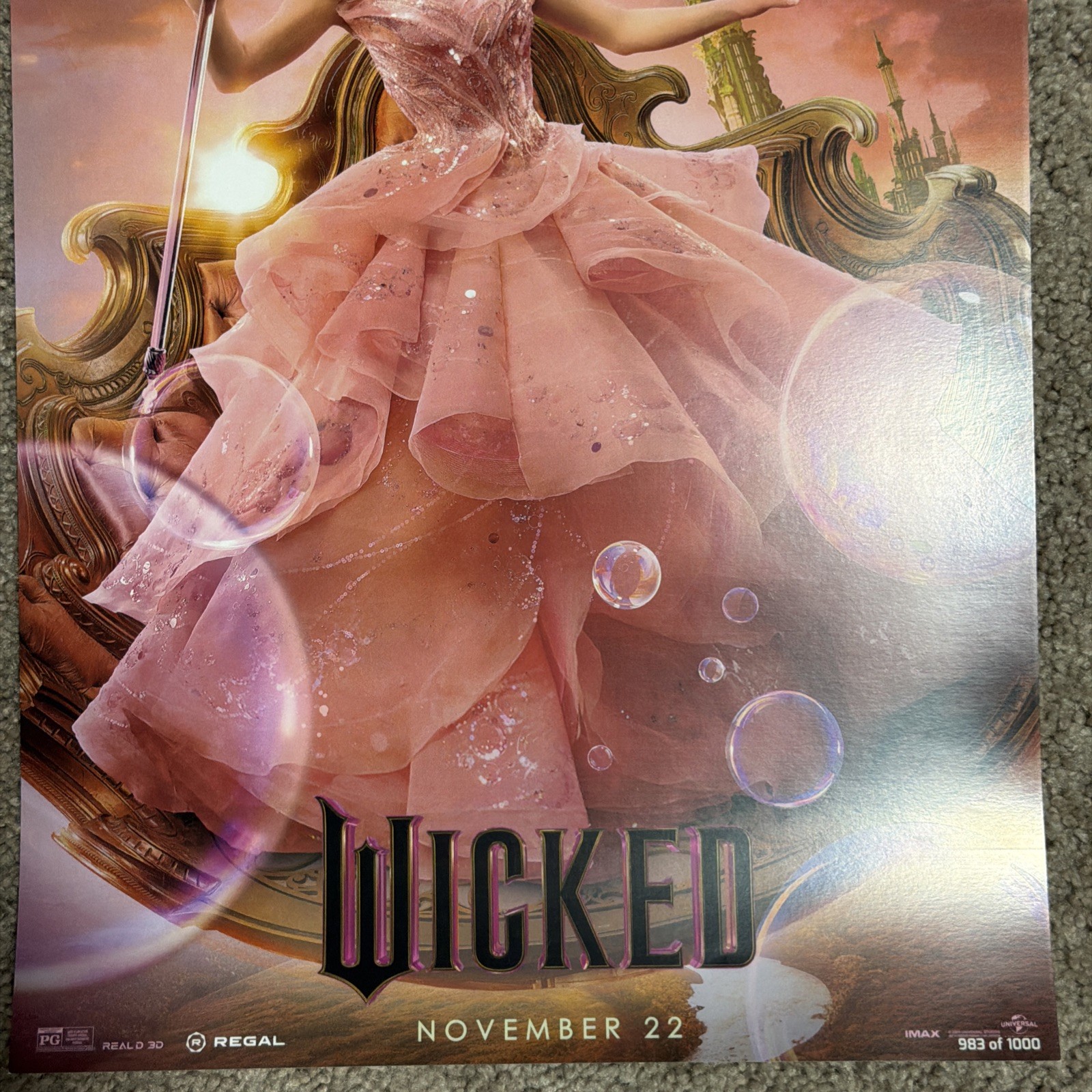 Wicked & Wicked For Good Movie Glinda Regal Exclusive 12x18 Poster Print #983