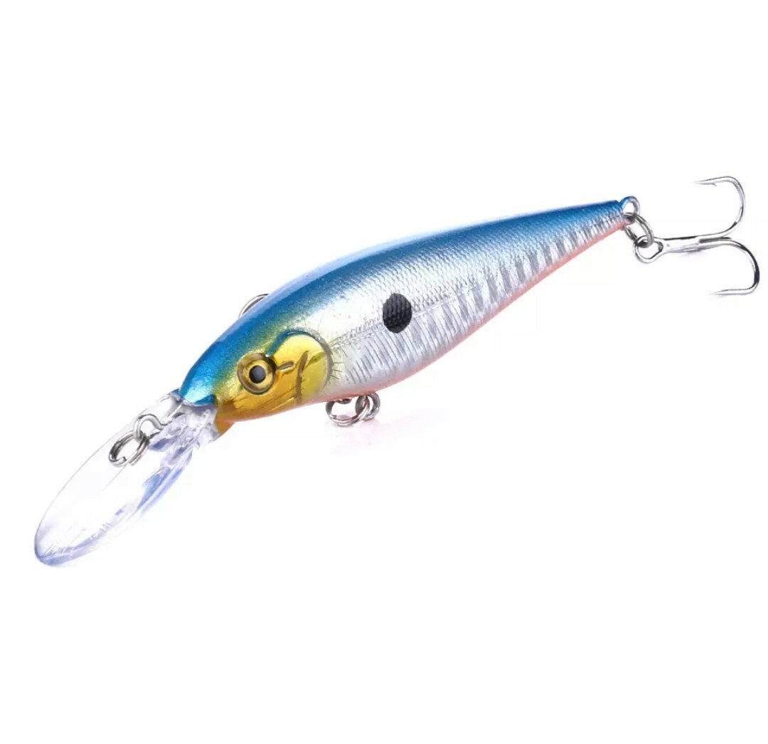 Fishing Lures crankbait Wobbler Lot of 10-pack bass walleye pike minnow lure lot