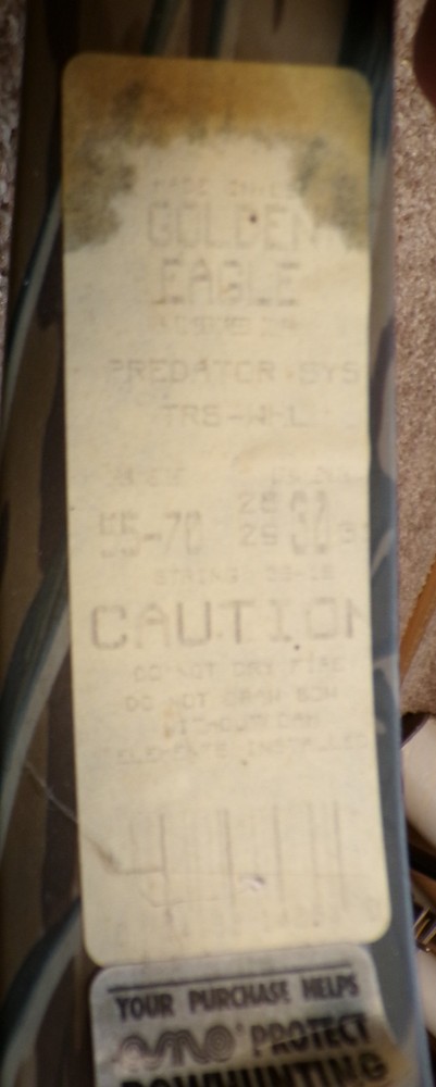 Vtg NOS Golden Eagle PREDATOR SYSTEM Compound Bow