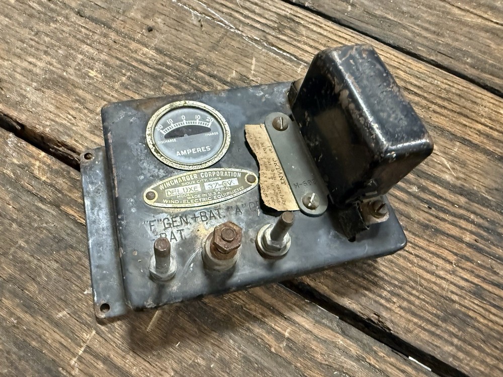 Wincharger 6V Controller 1930s Antique Wind Generator Original Condition