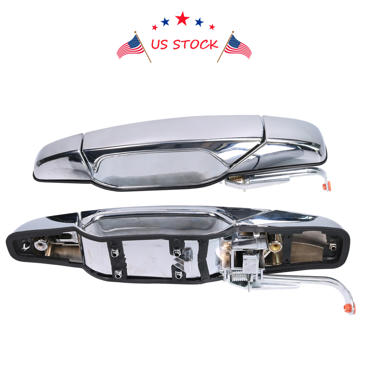 4x Chrome Door Handles Left&Right For GMC Chevy Tahoe Yukon Sierra Denali 07-13