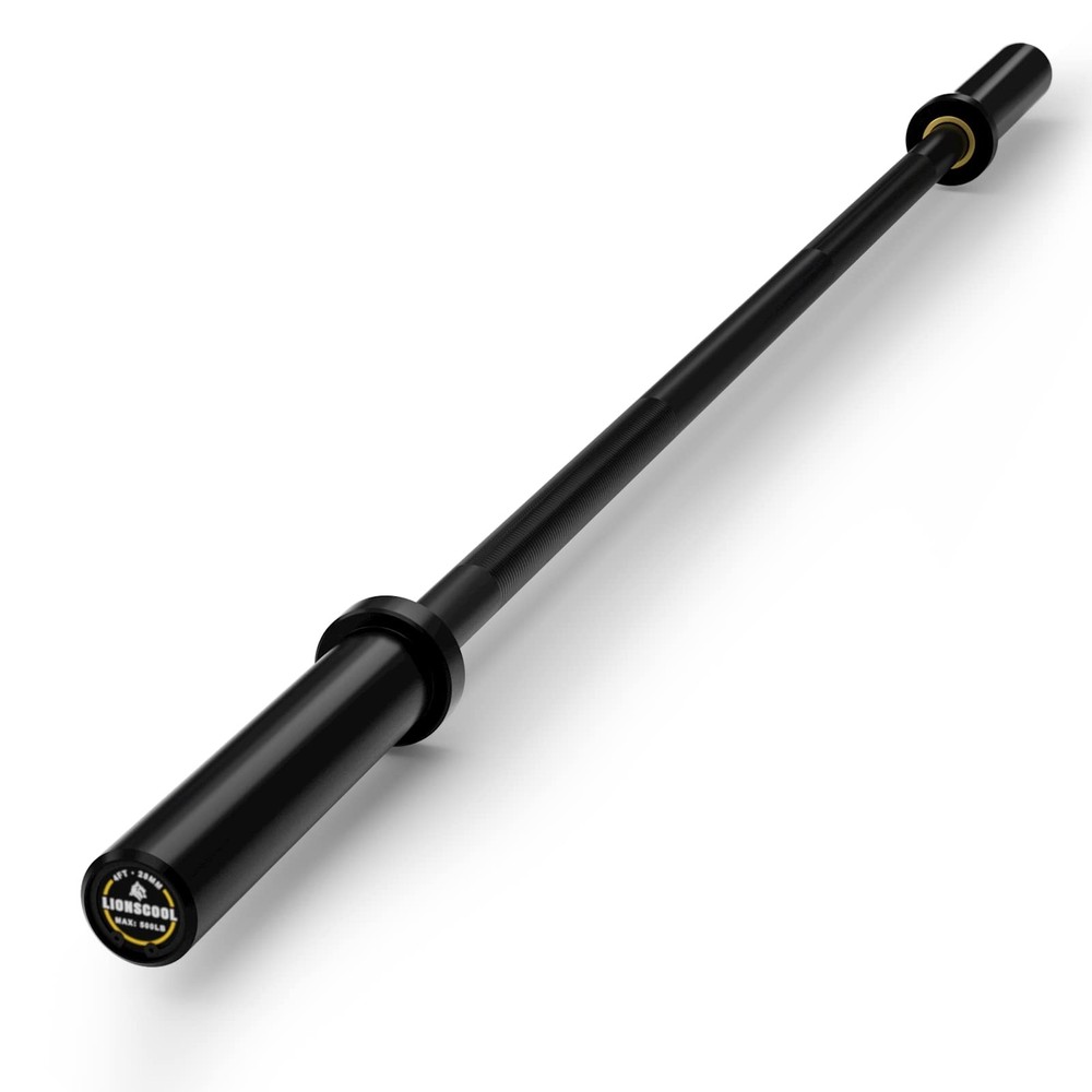 Premium 4ft Barbell (Black E-coating, 4FT, 500LBS)
