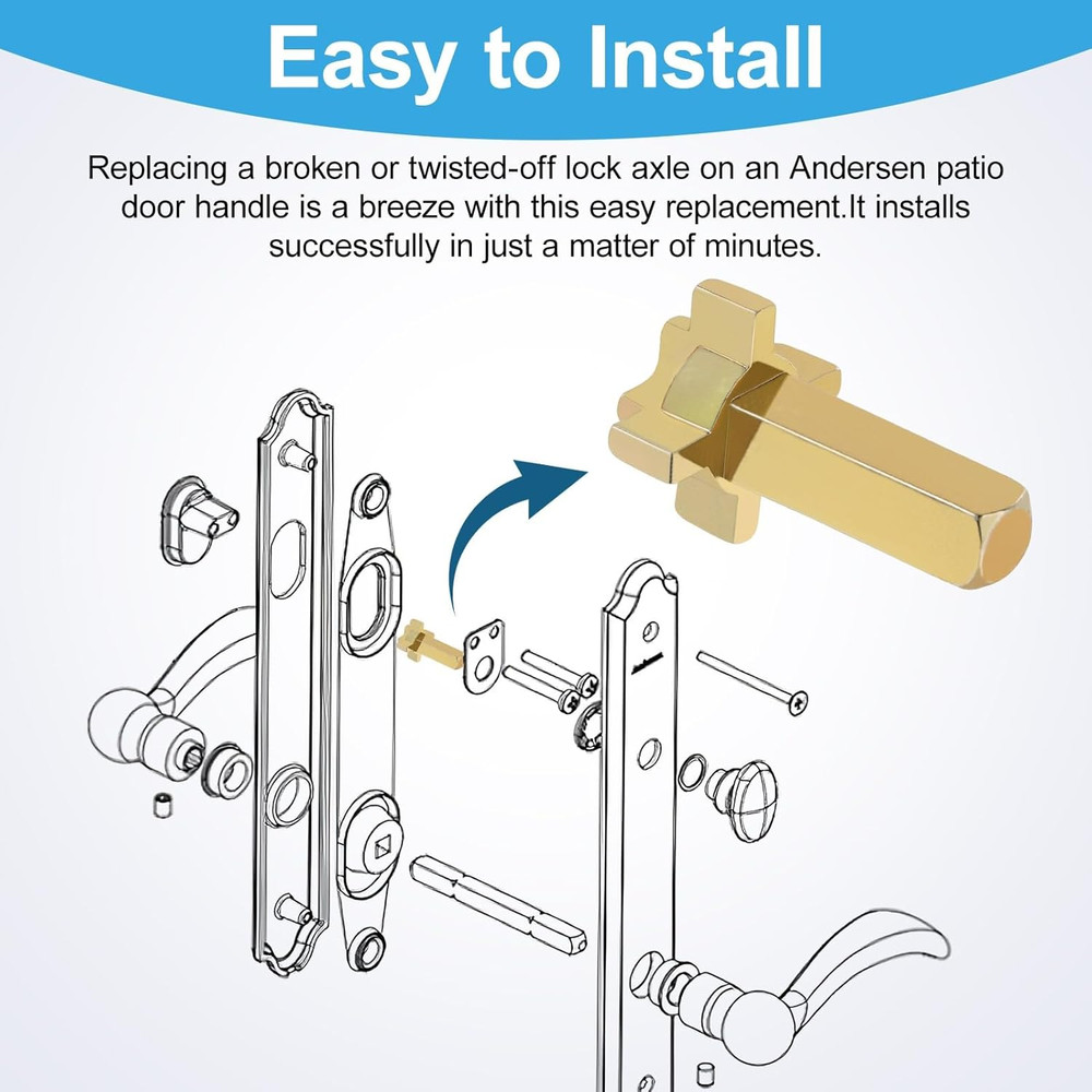 Andersen Hinged Door Lock Actuator Replacement 2579542, Compatible with Andersen