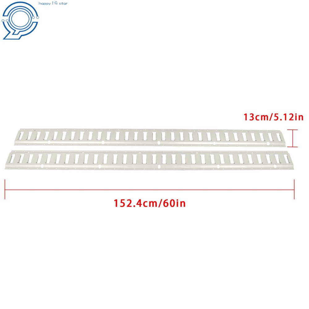 8 Pack 5' E Track Tie Down Rail Kit Galvanized For Trailer Truck Van