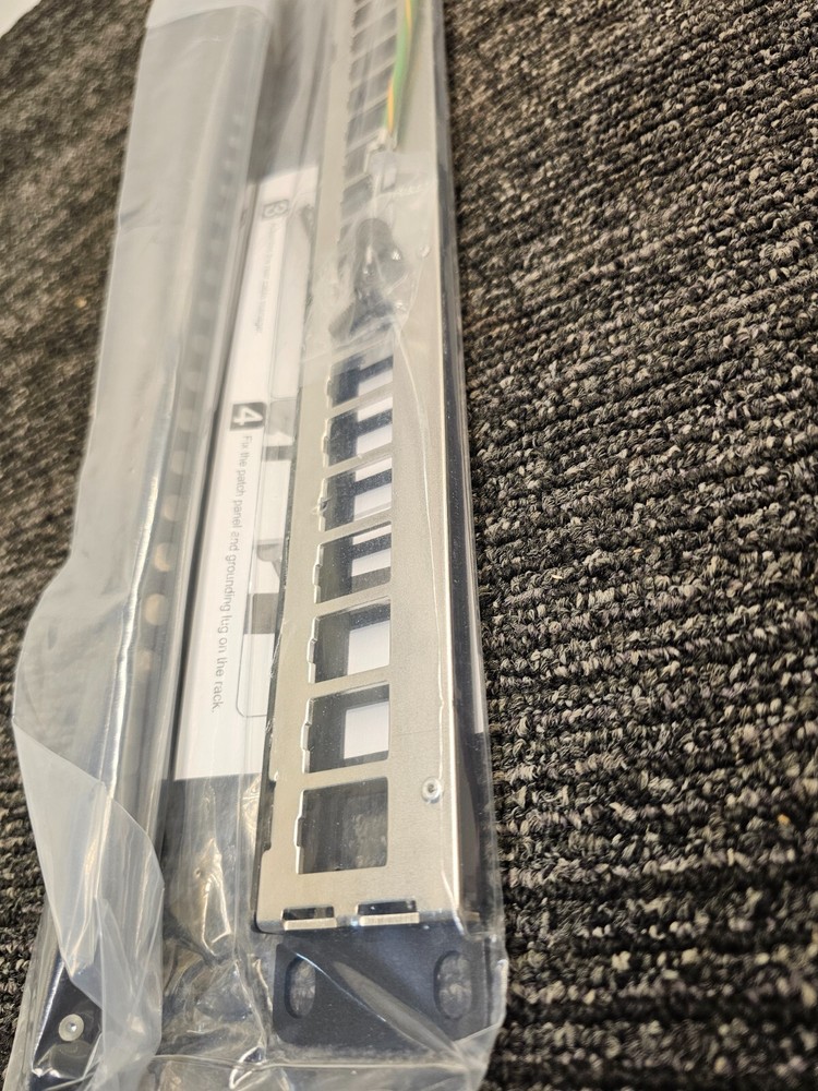 Wirepath WP-BPP-24 Rack Mount 24 Port Blank Patch Panel Black