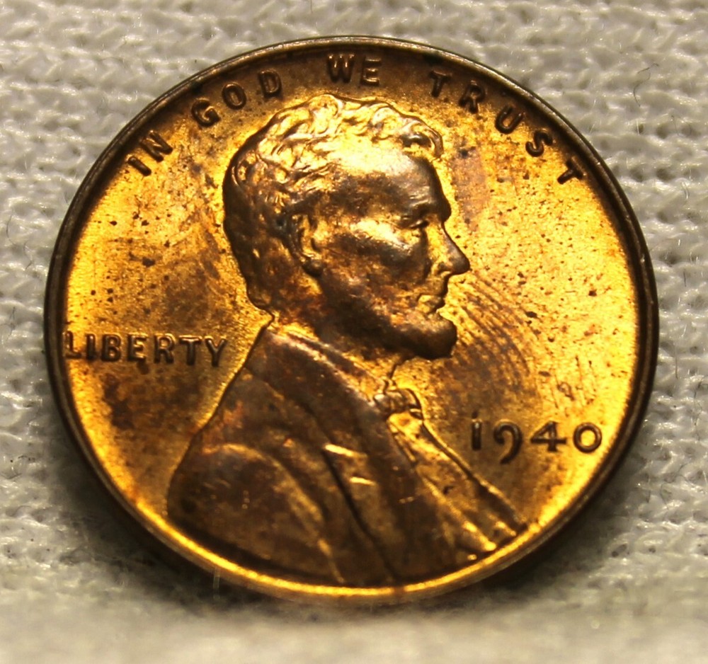 lincoln cents 1940 UNC