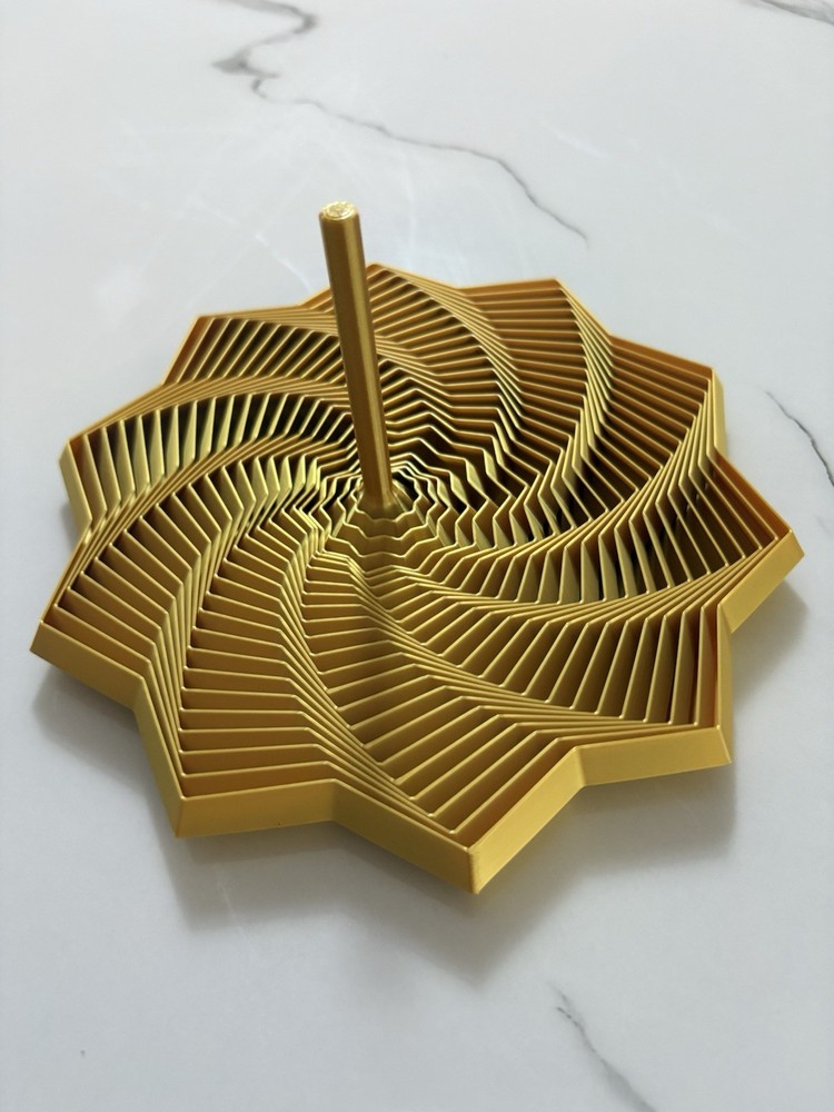 3D Printing Expanded Sensory Fidget Star Model Visual Illusion Hexagon Whirling