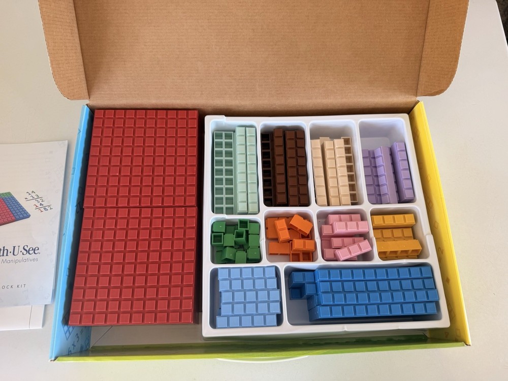 Math-U-See Integer Block Kit Manipulatives Educational Math Toy for Ages 8-16
