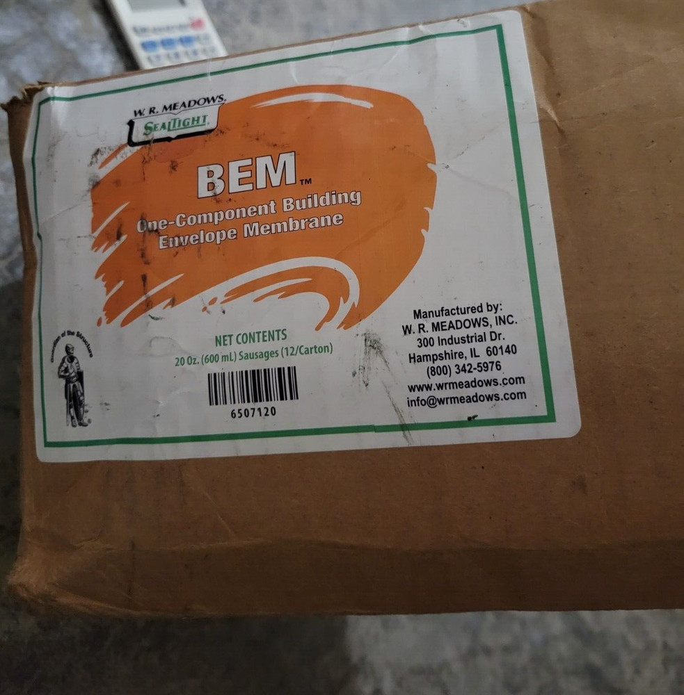 12 --W.R. Meadows BEM One-Component Building Envelope Membrane 20oz Sausage
