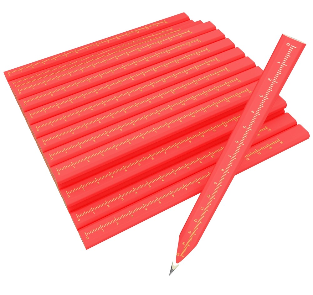 Professional Carpenter Pencils - 29 PCS Construction Pencils Hexagonal Design