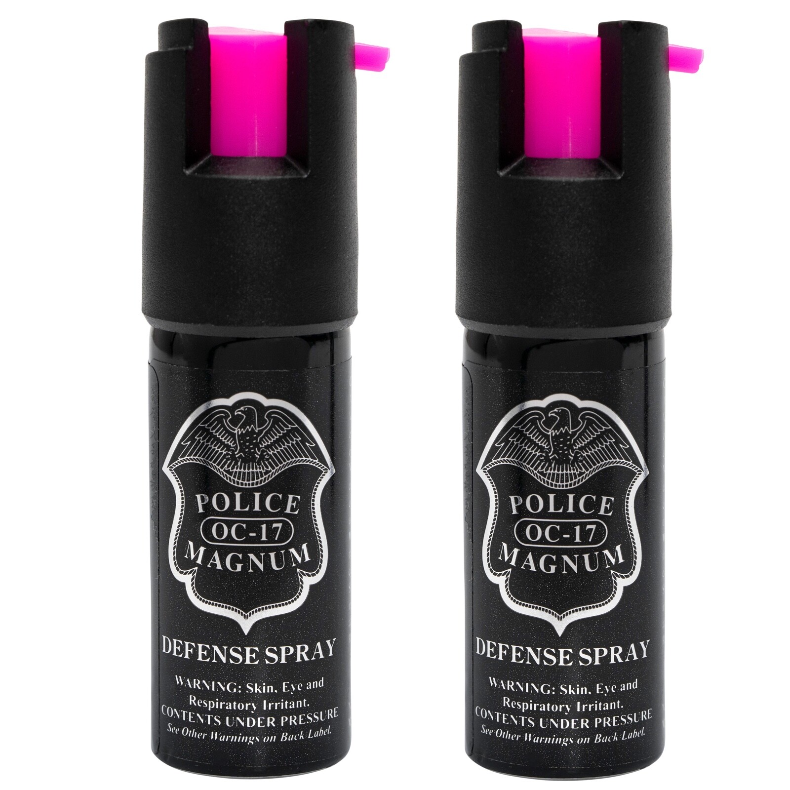 2 PACK Police Magnum pepper spray 1/2oz HP Safety Lock Personal Defense Security