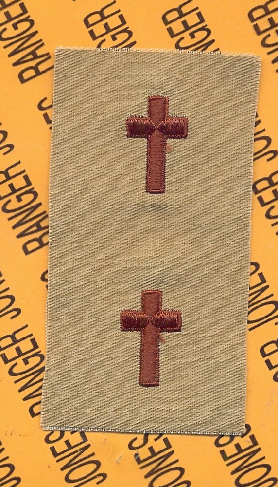 US Army CHAPLAIN Branch DESERT DCU sew on patch set