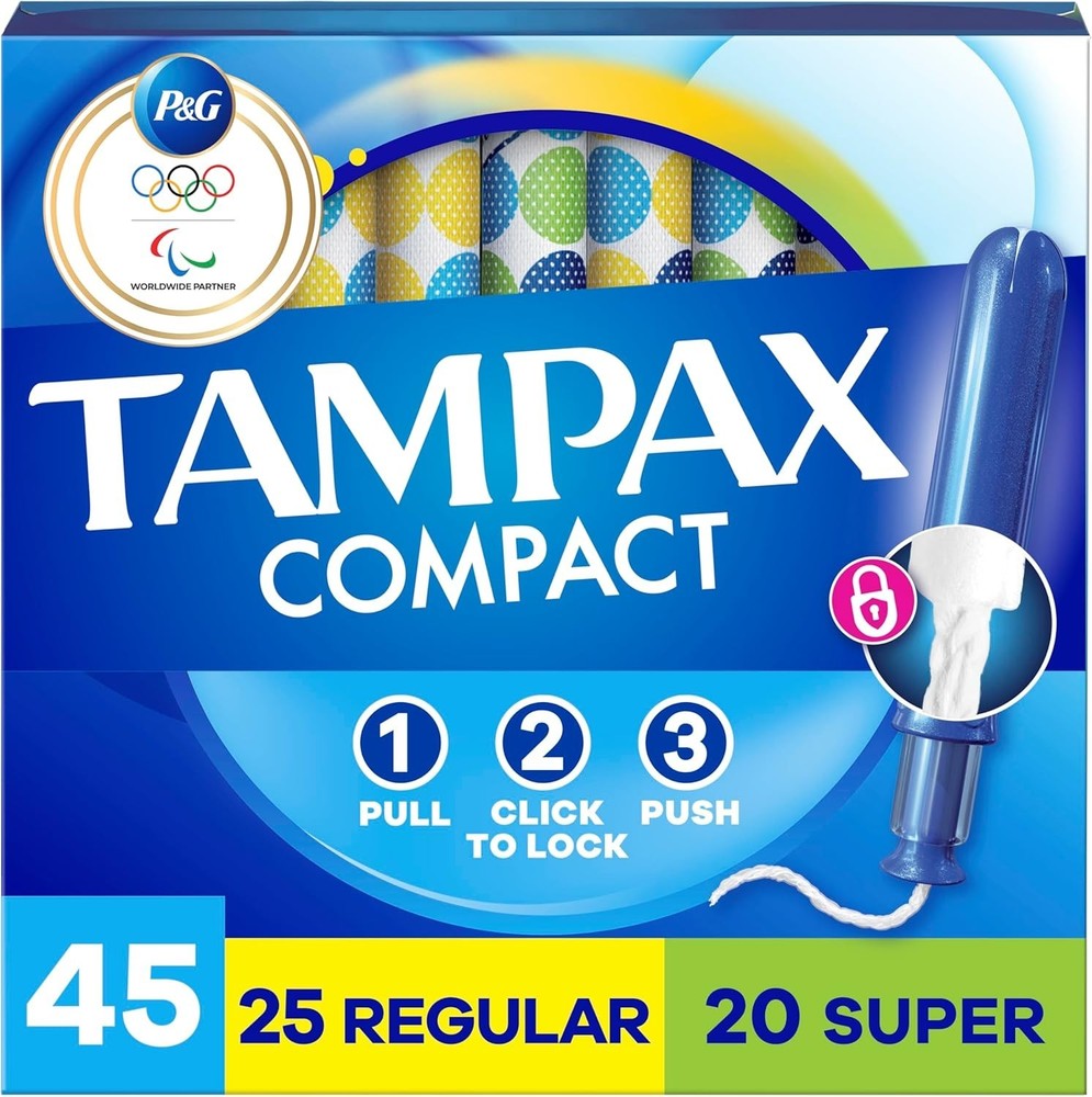 Advanced LeakGuard Pearl Tampons - 45 Count with Unscented Compact Applicator