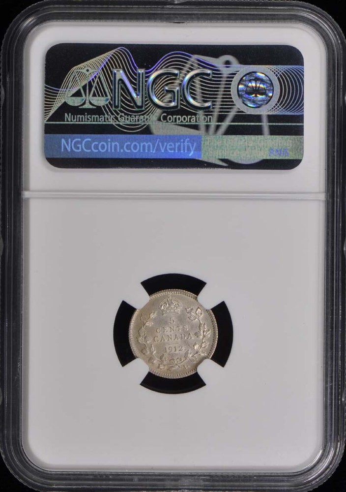 1912 CANADA 5C NGC MS62