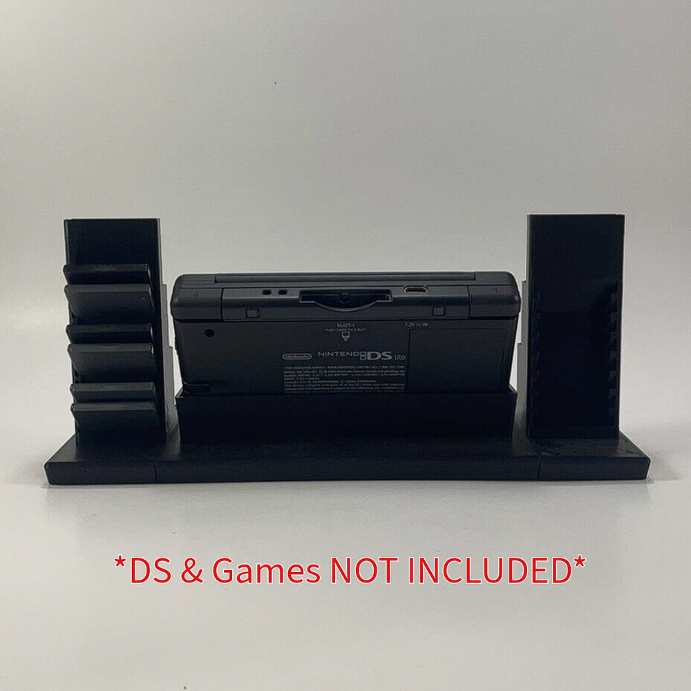 Nintendo DS Lite & 24 Game Cartridge's Display - DISPLAY ONLY (Customize Colors)