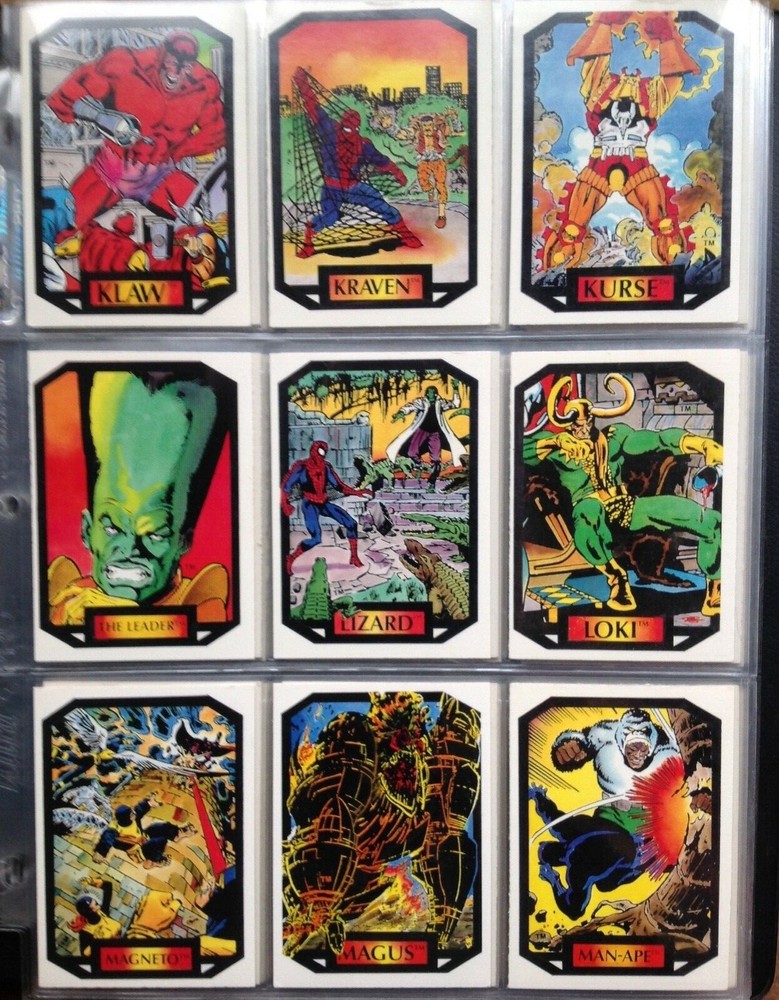 1987 MARVEL UNIVERSE SERIES 2 COLOSSAL CONFLICTS COMPLETE COMIC TRADING CARD SET