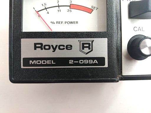 Royce In Line SWR Meter No Bracket Or Cable UNTESTED