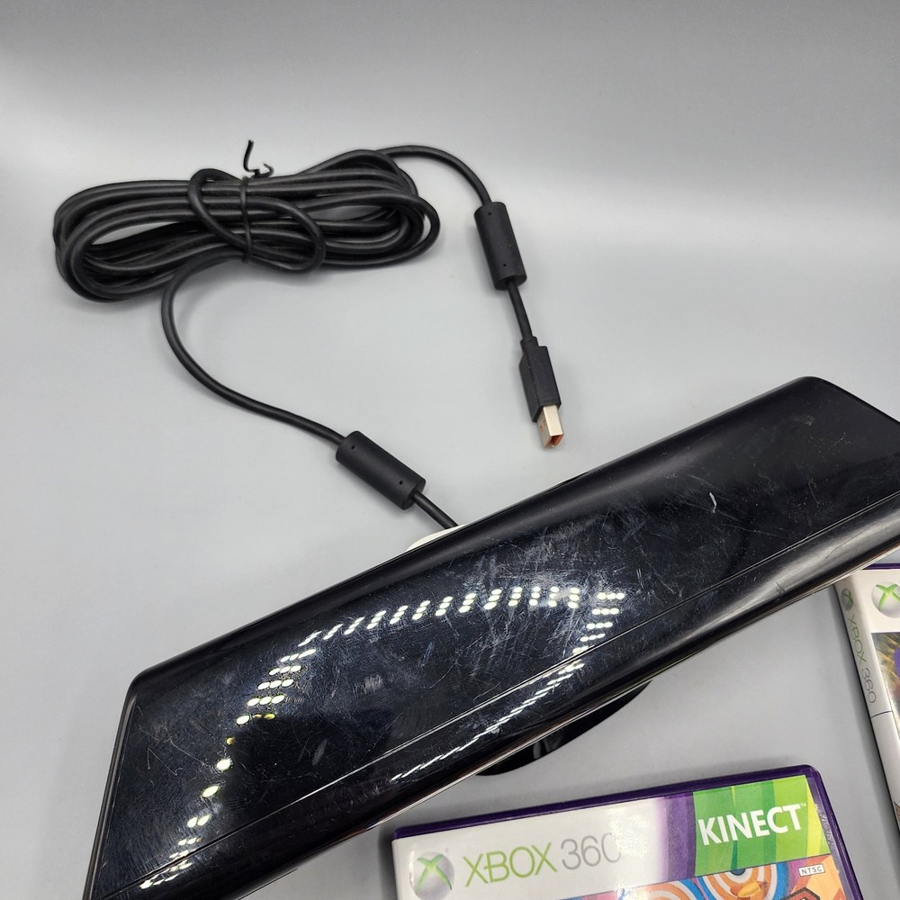 Microsoft Xbox 360 Kinect Sensor Bar - Black 1414 - Kinect Adventures + Carnival