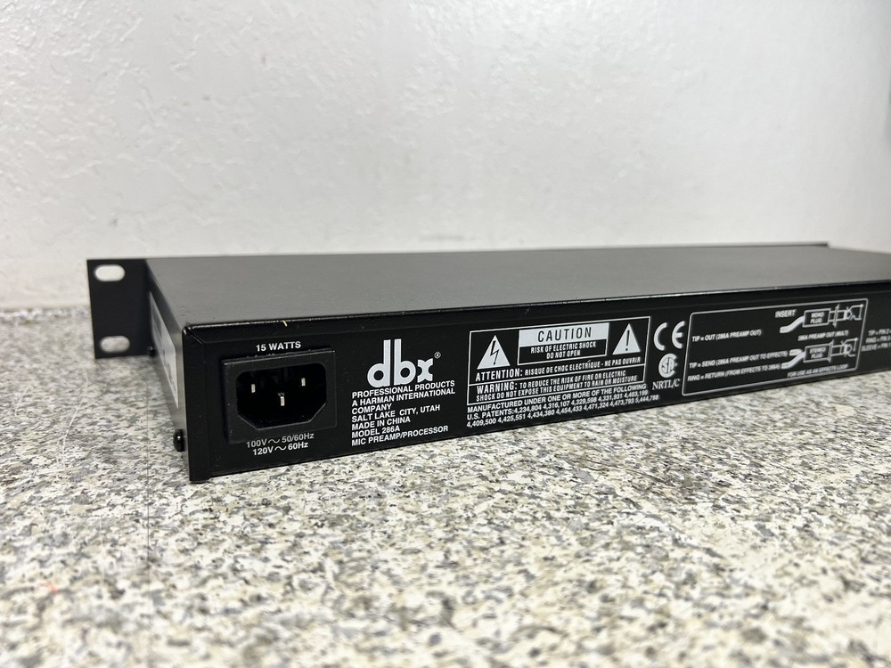 dbx 286A Microphone Preamp Processor CG01BJ6 (NO KNOBS!)