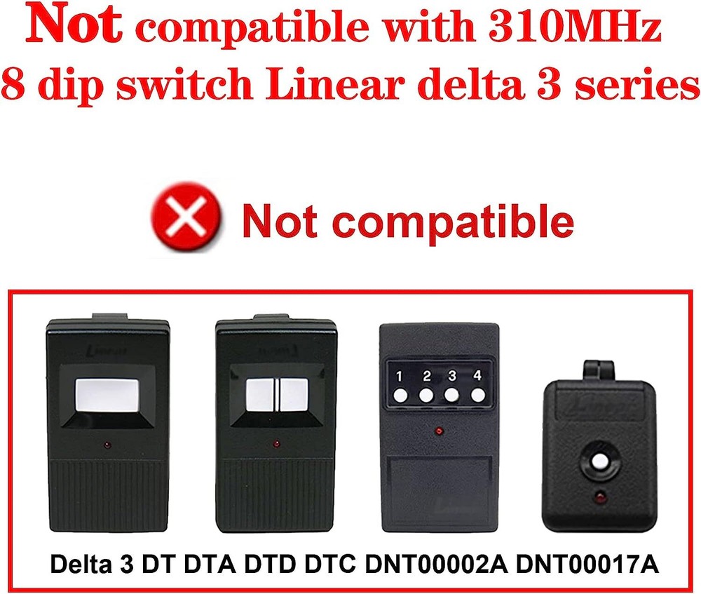 4 For Linear Multi-Code 4120 Gate Garage 1-Button Remote MCS412001 300mhz 308911