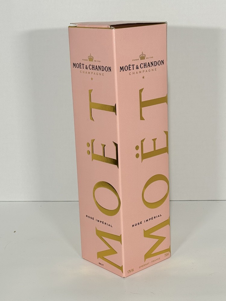 Moet & Chandon Rose Champagne Box ~ EMPTY ~ Pink Box 750 ML